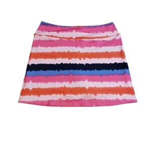 Golftini Pink Label Multi Color Golf Skort XL